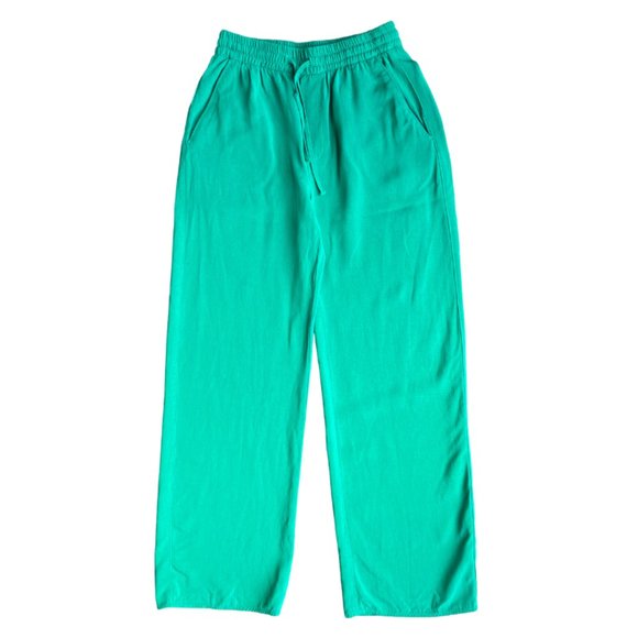 Zara Apple Green Wide Leg Blend Slouchy Pants Size XS - Picture 7 of 16